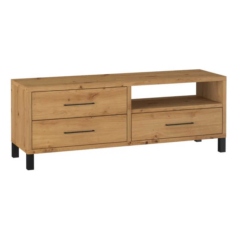 Komoda RTV Roma 137 3S dąb artisan 40x137cm
