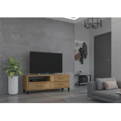 Komoda RTV Roma 137 3S dąb artisan 40x137cm