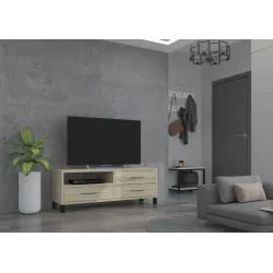 Komoda RTV Roma 137 3S dąb sonoma 40x137cm