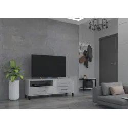 Komoda RTV Roma 137 3S szara jasna 40x137cm
