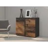 Komoda Rumba 2F OLDMAT21 stare drewno - matera 40x97cm