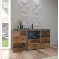Komoda Rumba 2F2S OLDMAT20 stare drewno - matera 40x157cm