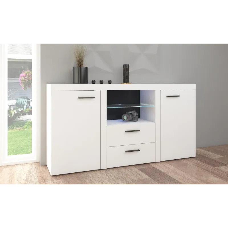 Komoda Rumba 2F2S WH20 biała 40x157cm