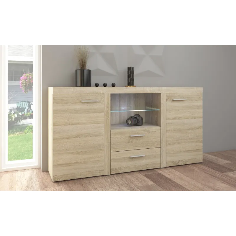 Komoda Rumba 2F2S SO20 dąb sonoma 40x157cm
