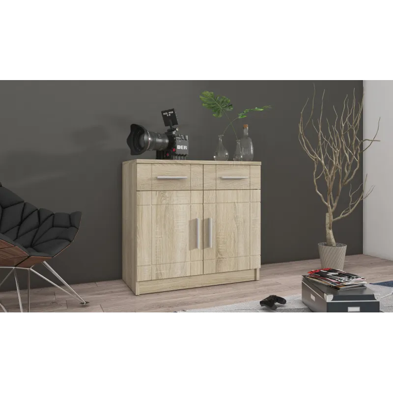 Komoda Paris 2F2S SO01 dąb sonoma 37x69cm