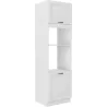 Szafka kuchenna dolna na piekarnik i mikrofalę 60 cm słupek STILO 60DPM 210 2F WHWH biała MAT