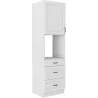 Szafka kuchenna dolna na piekarnik 60 cm słupek STILO 60DPS 210 3S 1F WHWH biała MAT