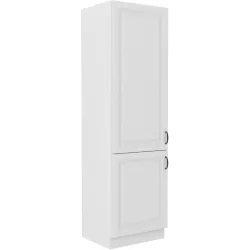 Szafka kuchenna dolna 60 cm słupek STILO 60LO 210 2F WHWH biała MAT