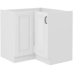 Szafka kuchenna dolna narożna STILO 89x89DN 1F BB WHWH biała MAT