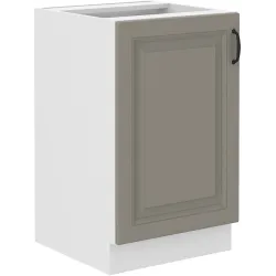 Szafka kuchenna pod zlew 50 cm szara STILO 50D ZL 1F BB CGWH