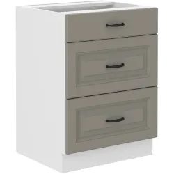 Szafka kuchenna dolna 60 cm STILO 60D 3S BB CGWH mat