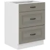 Szafka kuchenna dolna 60 cm STILO 60D 3S BB CGWH mat