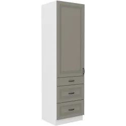 Szafka kuchenna dolna 60 cm słupek STILO 60DKS 210 3S 1F CGWH mat