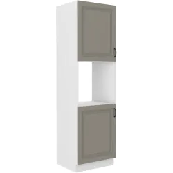 Szafka kuchenna dolna na piekarnik 60 cm słupek STILO 60DP 210 2F CGWH mat