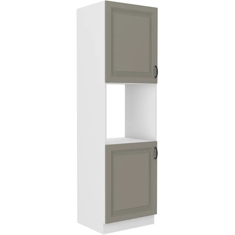 Szafka kuchenna dolna na piekarnik 60 cm słupek STILO 60DP 210 2F CGWH mat