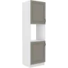 Szafka kuchenna dolna na piekarnik 60 cm słupek STILO 60DP 210 2F CGWH mat
