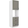 Szafka kuchenna dolna na piekarnik 60 cm słupek STILO 60DPS 210 3S 1F CGWH mat