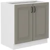 Szafka kuchenna dolna STILO 80D 2F BB CGWH mat