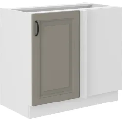 Szafka kuchenna dolna narożna dostawna 105 cm STILO 105DN 1F BB CGWH mat