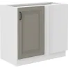 Szafka kuchenna dolna narożna dostawna 105 cm STILO 105DN 1F BB CGWH mat