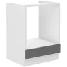 Szafka kuchenna dolna 60 cm pod piekarnik STILO 60D GAZ BB DGWH mat