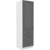 Szafka kuchenna dolna 60 cm słupek STILO 60DKS 210 3S 1F DGWH mat