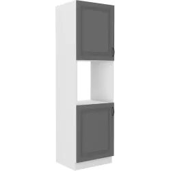 Szafka kuchenna dolna na piekarnik 60 cm słupek STILO 60DP 210 2F DGWH mat