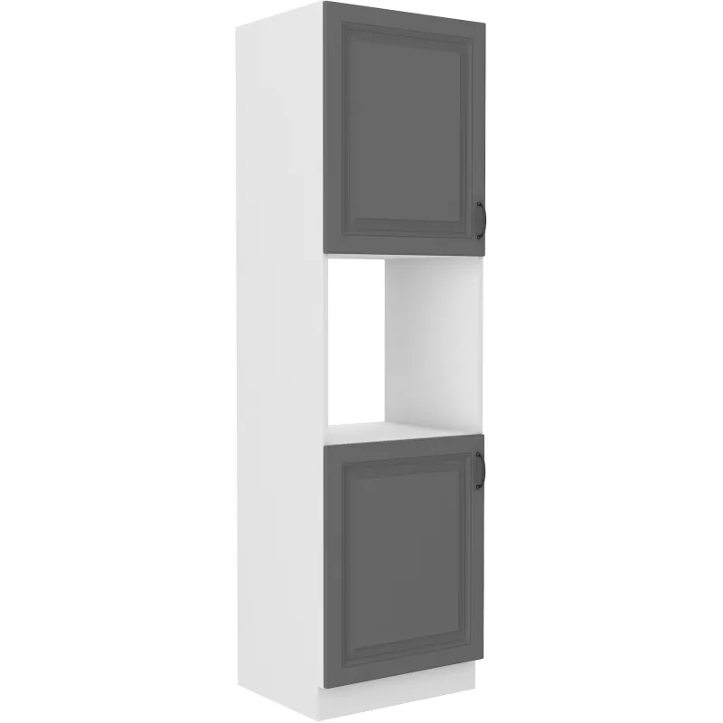Szafka kuchenna dolna na piekarnik 60 cm słupek STILO 60DP 210 2F DGWH mat