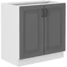 Szafka kuchenna dolna STILO 80D 2F BB DGWH mat
