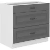 Szafka kuchenna dolna STILO 80D 3S BB DGWH mat