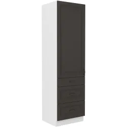 Szafka kuchenna dolna 60 cm słupek STILO 60DKS 210 3S 1F GWH mat