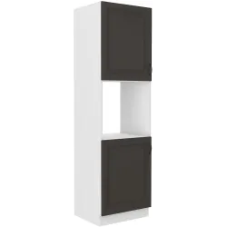 Szafka kuchenna dolna na piekarnik 60 cm słupek STILO 60DP 210 2F GWH mat