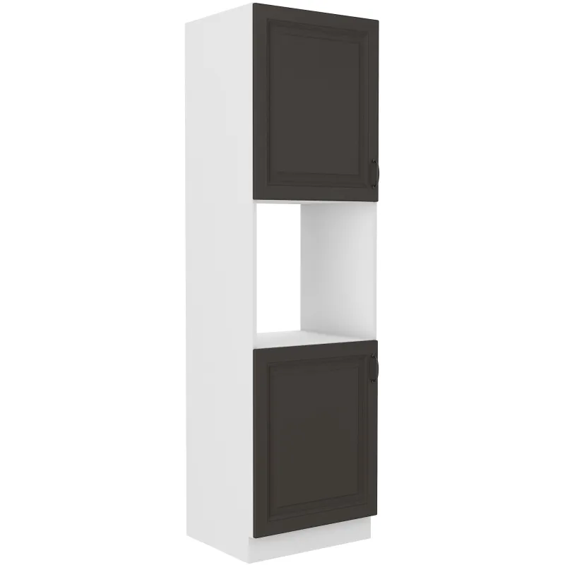 Szafka kuchenna dolna na piekarnik 60 cm słupek STILO 60DP 210 2F GWH mat