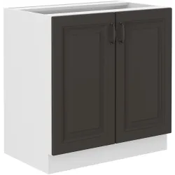 Szafka kuchenna dolna STILO 80D 2F BB GWH mat