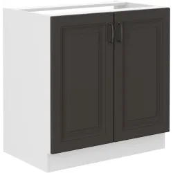 Szafka kuchenna pod zlew 80 cm grafitowa STILO 80ZL 2F BB GWH