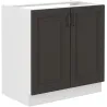 Szafka kuchenna pod zlew 80 cm grafitowa STILO 80ZL 2F BB GWH
