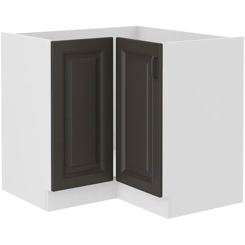 Szafka kuchenna dolna narożna STILO 89x89DN 1F BB GWH mat