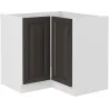 Szafka kuchenna dolna narożna STILO 89x89DN 1F BB GWH mat