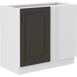 Szafka kuchenna dolna narożna dostawna 105 cm STILO 105DN 1F BB GWH mat