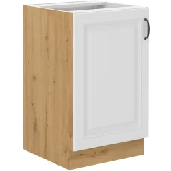 Szafka kuchenna pod zlew 50 cm biała STILO 50D ZL 1F BB WHAR