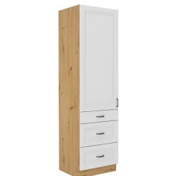 Szafka kuchenna dolna 60 cm słupek STILO 60DKS 210 3S 1F WHAR mat