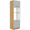 Szafka kuchenna dolna na piekarnik i mikrofalę 60 cm słupek STILO 60DPM 210 2F WHAR mat