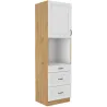 Szafka kuchenna dolna na piekarnik 60 cm słupek STILO 60DPS 210 3S 1F WHAR mat