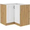 Szafka kuchenna dolna narożna STILO 89x89DN 1F BB WHAR mat