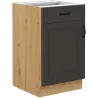 Szafka kuchenna dolna 50 cm STILO 50D 1F1S BB Cargo GRAR grafit mat