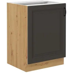 Szafka kuchenna dolna 60 cm STILO 60D 1F BB GRAR mat