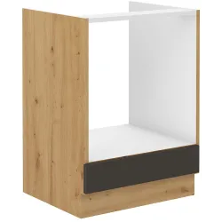 Szafka kuchenna dolna 60 cm pod piekarnik STILO 60D GAZ BB GRAR mat