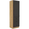 Szafka kuchenna dolna 60 cm słupek STILO 60DKS 210 3S 1F GRAR mat