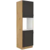 Szafka kuchenna dolna na piekarnik 60 cm słupek STILO 60DP 210 2F GRAR mat