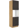 Szafka kuchenna dolna na piekarnik 60 cm słupek STILO 60DPS 210 3S 1F GRAR mat